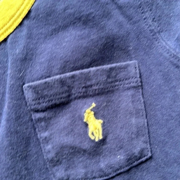 Ralph Lauren blue short  sleeve dress large front pocket - Picture 3 of 5